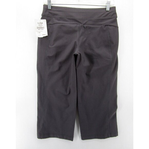 LL Bean Pants XS Petites Fitness Crop Wide Leg Stretch Pull On NEW - Picture 5 of 10